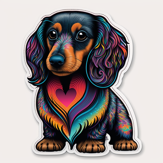 Dachshund Dog Vinyl Decal Sticker for Car, Laptop, Tumbler and more # 1770