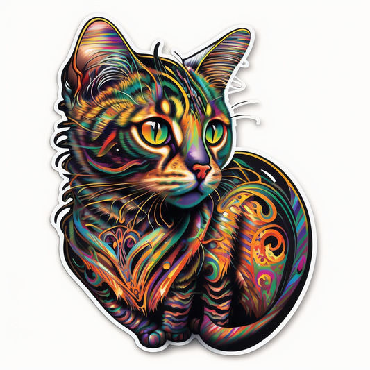 Bengal Cat Vinyl Decal Sticker for Car, Laptop, Tumbler and more # 002725