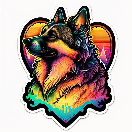 German Shepherd Vinyl Decal Sticker for Car, Laptop, Tumbler and more # 1652