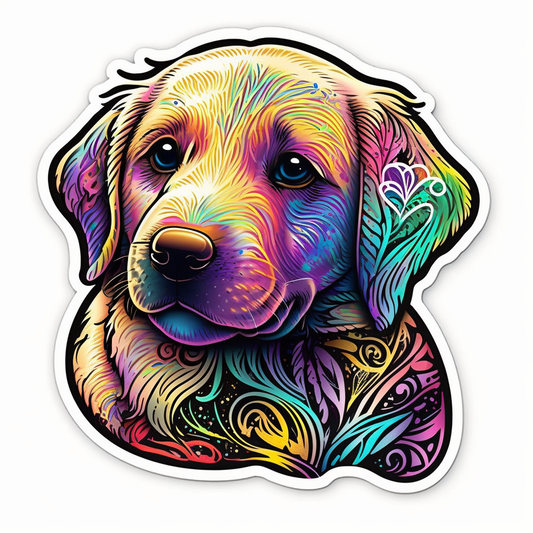 Labrador Rettriever Vinyl Decal Sticker for Car, Laptop, Tumbler and more # 002545