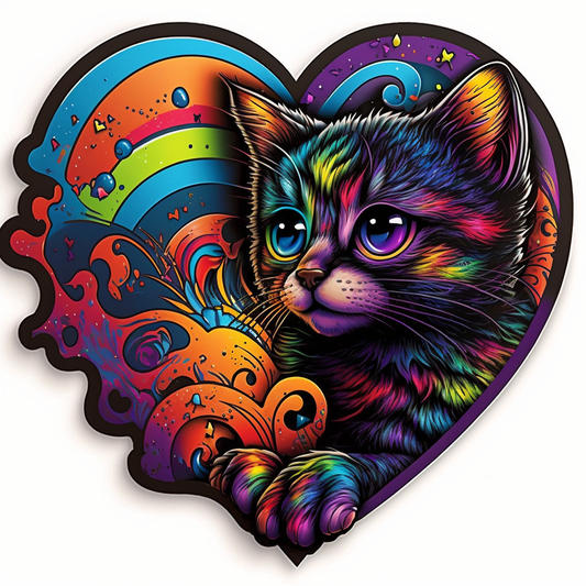 Cat Vinyl Decal Sticker for Car, Laptop, Tumbler and more # 1699-4" x 4"