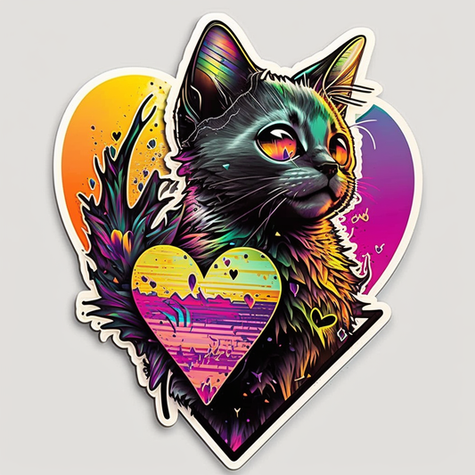 Siamese Cat Vinyl Decal Sticker for Car, Laptop, Tumbler and more # 002761