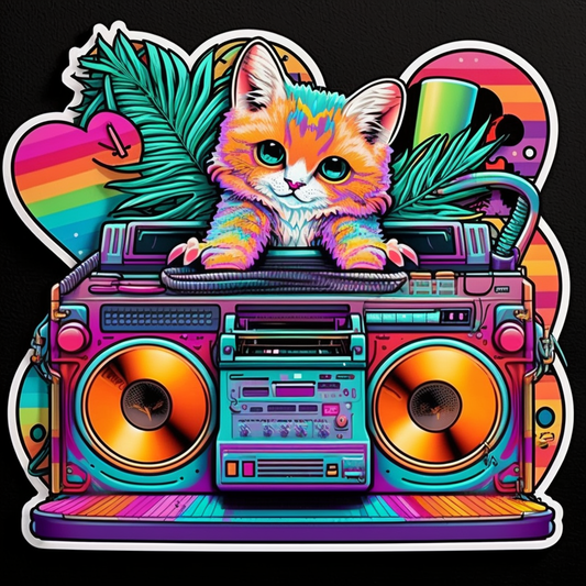 Cat Vinyl Decal Sticker for Car, Laptop, Tumbler and more # 1721-4" x 4"