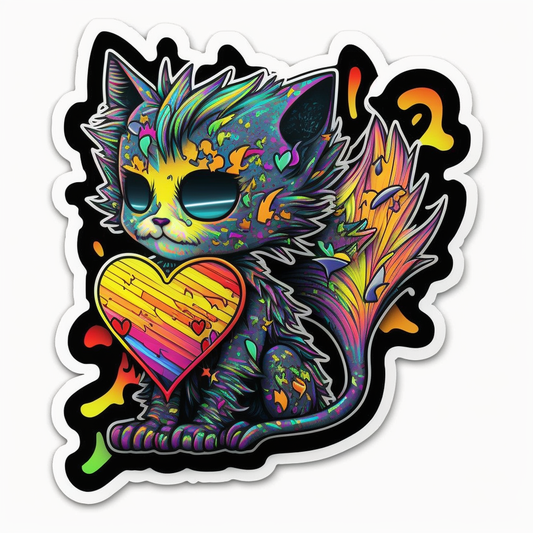 Cat Vinyl Decal Sticker for Car, Laptop, Tumbler and more # 1718-4" x 4"