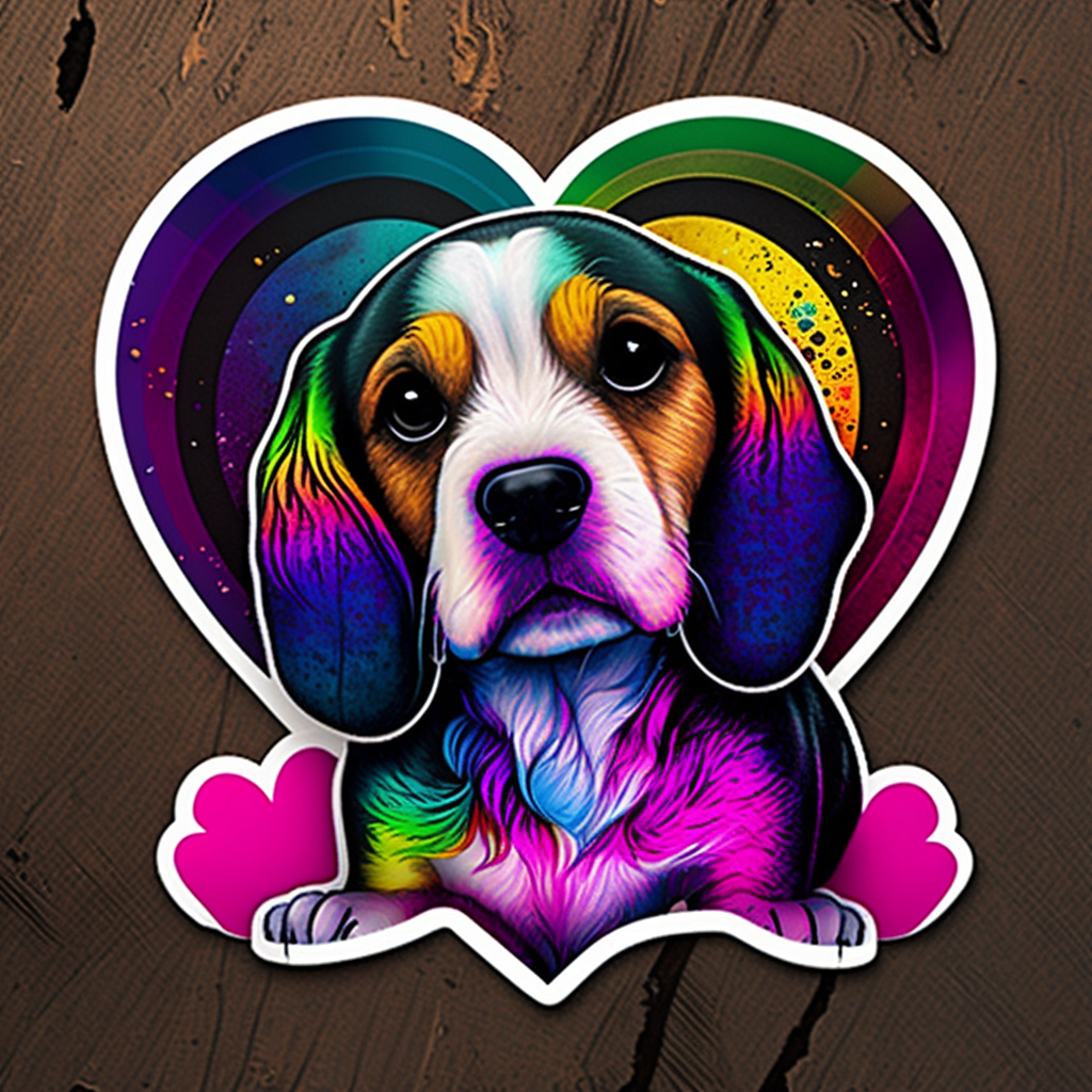 Beagle Dog Vinyl Decal Sticker for Car, Laptop, Tumbler and more # 002790
