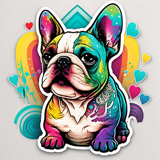 French Bulldog Dog Vinyl Decal Sticker for Car, Laptop, Tumbler and more # 002595