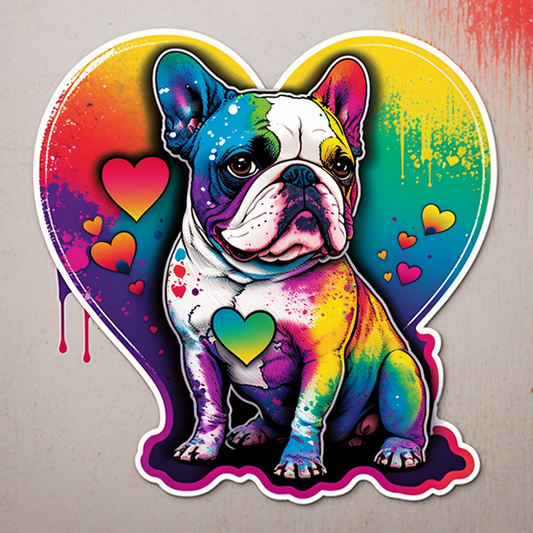 French Bulldog Dog Vinyl Decal Sticker for Car, Laptop, Tumbler and more # 002840