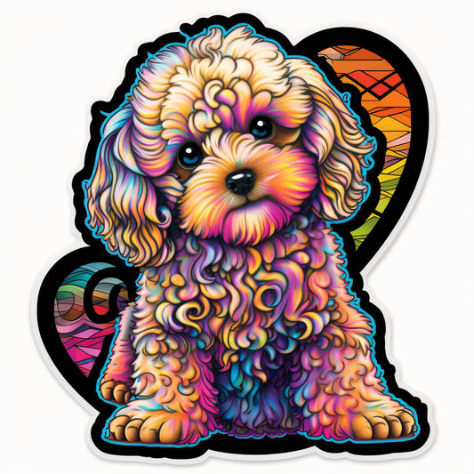 Poodle Dog Vinyl Decal Sticker for Car, Laptop, Tumbler and more # 1678