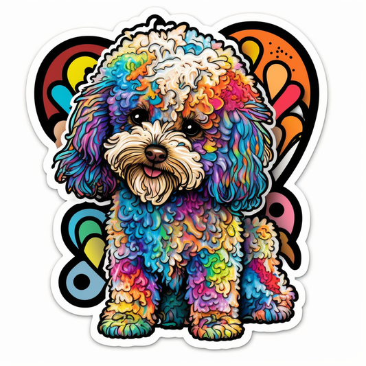 Poodle Dog Vinyl Decal Sticker for Car, Laptop, Tumbler and more # 002542