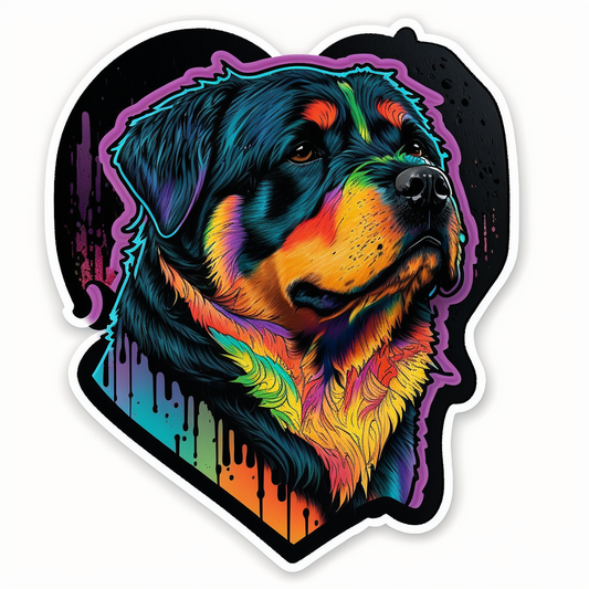 Rottweiler Dog Vinyl Decal Sticker for Car, Laptop, Tumbler and more # 1740