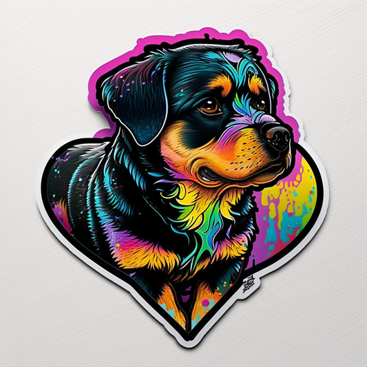 Rottweiler Dog Vinyl Decal Sticker for Car, Laptop, Tumbler and more # 1741
