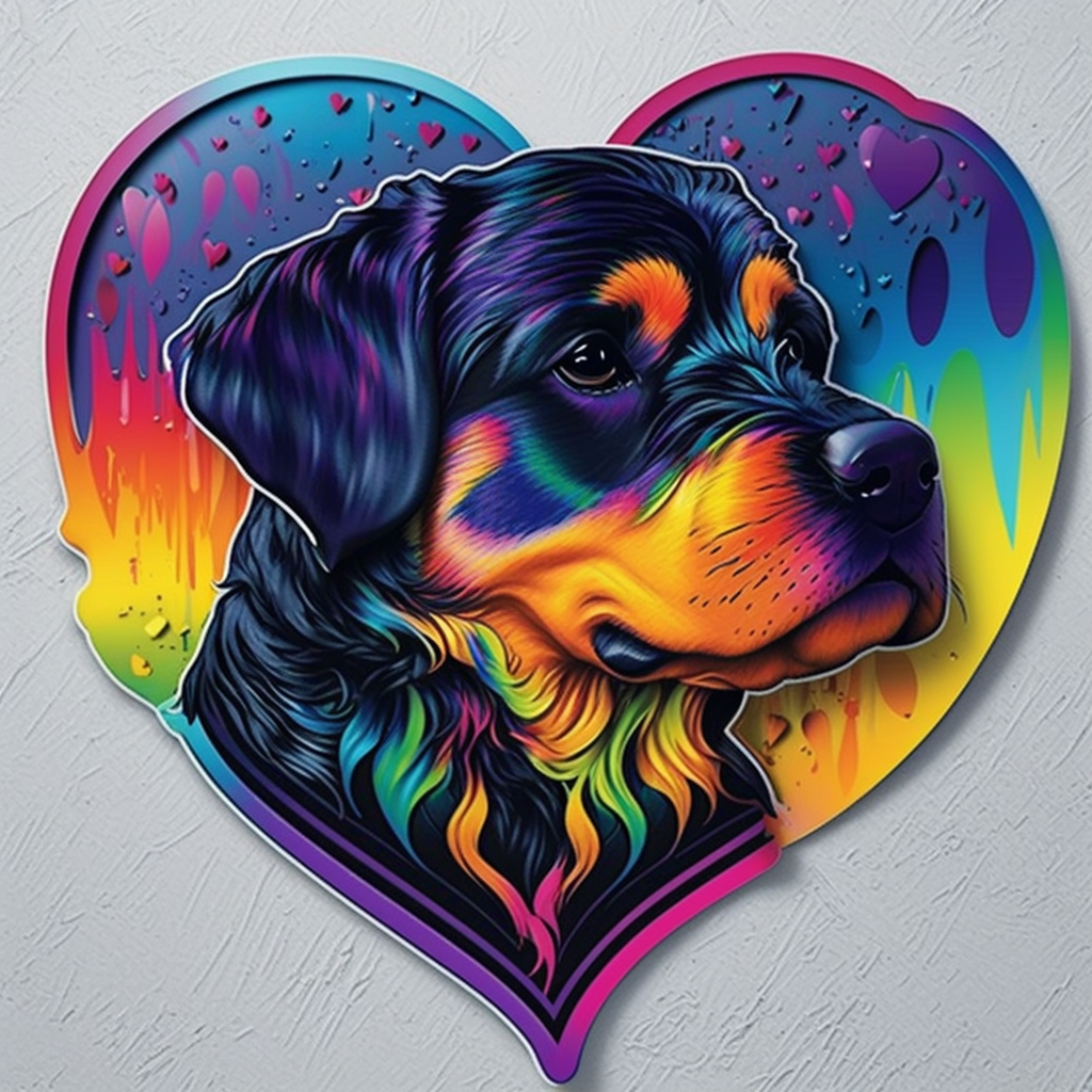 Rottweiler Dog Vinyl Decal Sticker for Car, Laptop, Tumbler and more # 002594