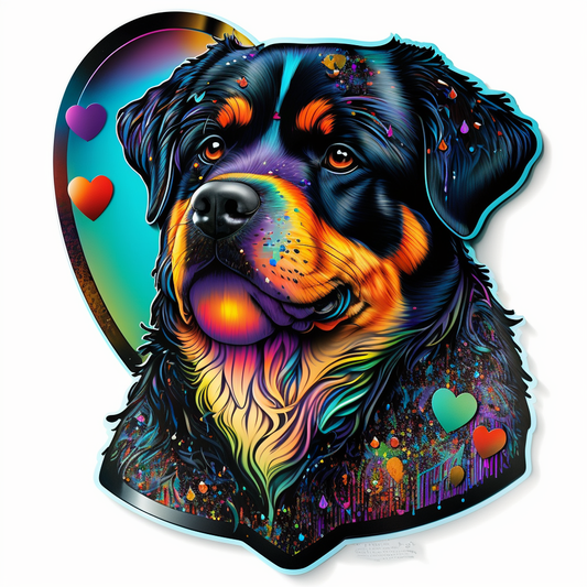 Rottweiler Dog Vinyl Decal Sticker for Car, Laptop, Tumbler and more # 002568