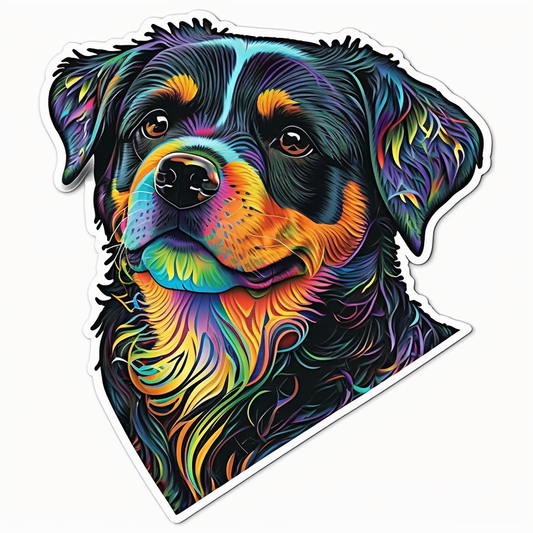 Rottweiler Dog Vinyl Decal Sticker for Car, Laptop, Tumbler and more # 002771