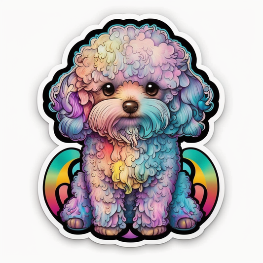 Poodle dog Vinyl Decal Sticker for Car, Laptop, Tumbler and more # 1729