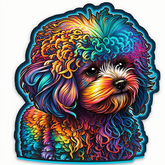 Poodle dog Vinyl Decal Sticker for Car, Laptop, Tumbler and more # 1737