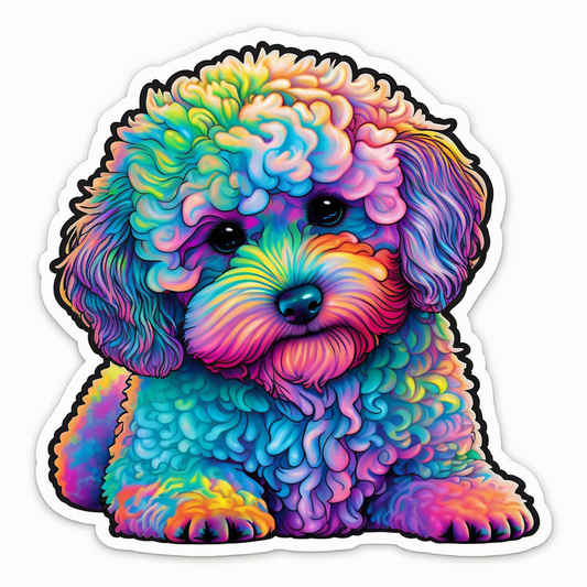 Poodle dog Vinyl Decal Sticker for Car, Laptop, Tumbler and more # 1731