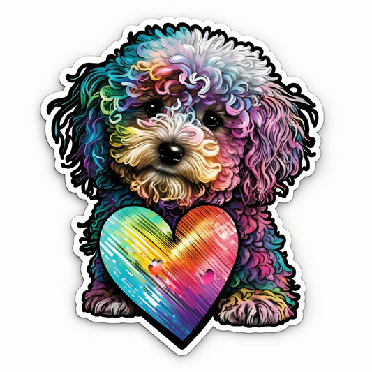 Poodle dog Vinyl Decal Sticker for Car, Laptop, Tumbler and more # 1733