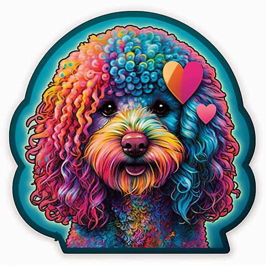 Poodle dog Vinyl Decal Sticker for Car, Laptop, Tumbler and more # 1736