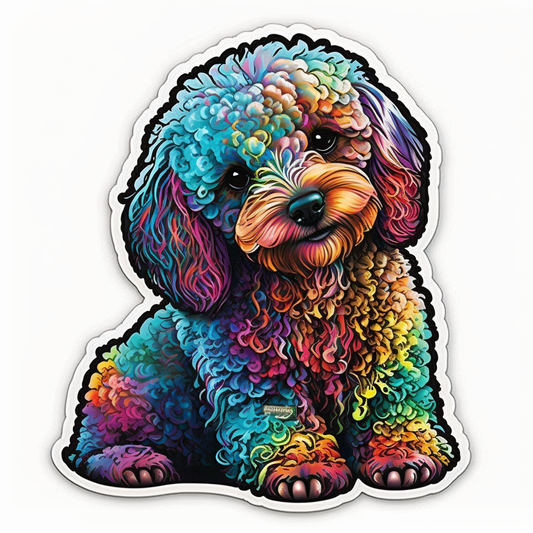Poodle Dog Vinyl Decal Sticker for Car, Laptop, Tumbler and more # 002540