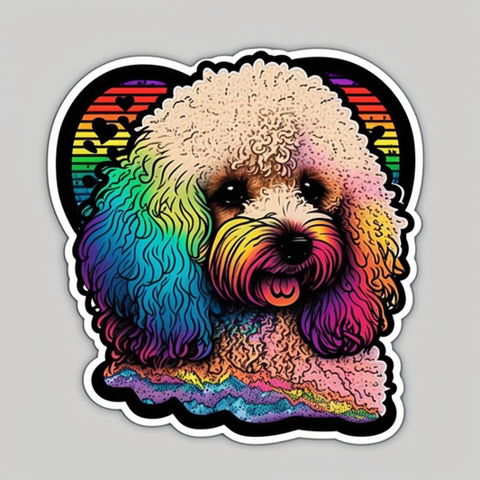 Poodle Dog Vinyl Decal Sticker for Car, Laptop, Tumbler and more # 002548